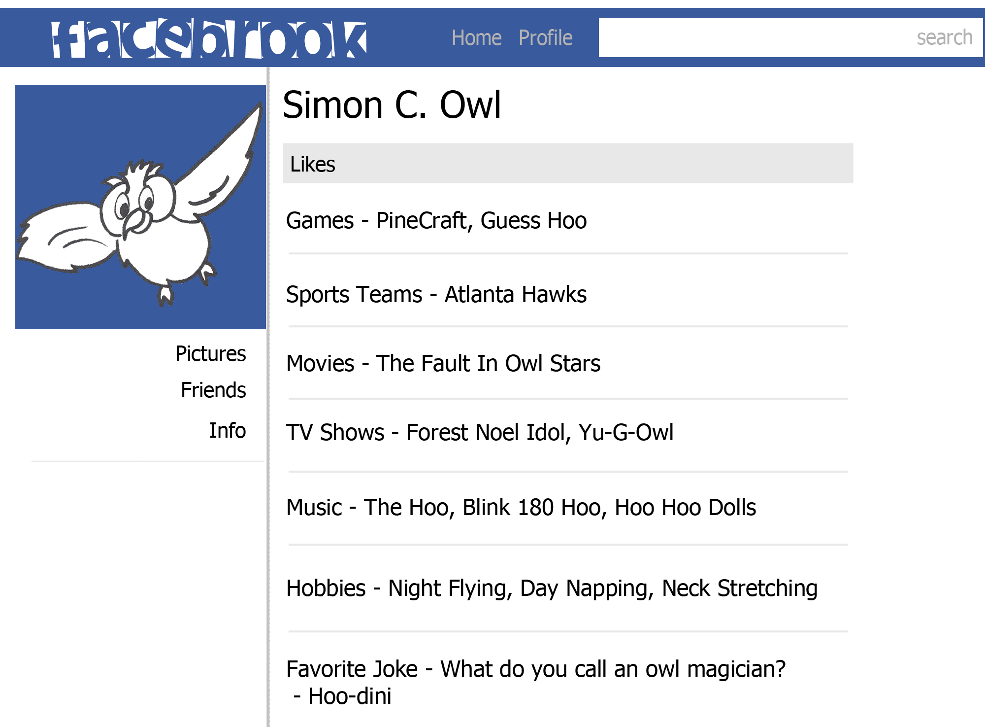 Simon C. Owl Profile color
